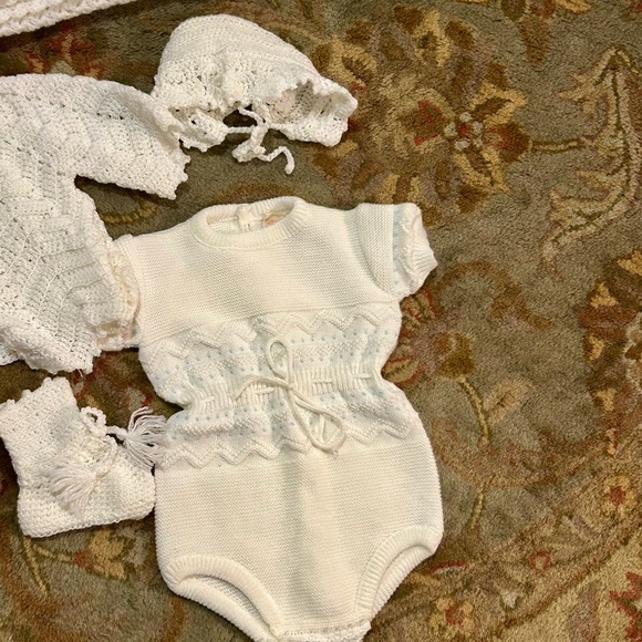 Vintage 6pc 3-9mth handmade set - Picture 4 of 7